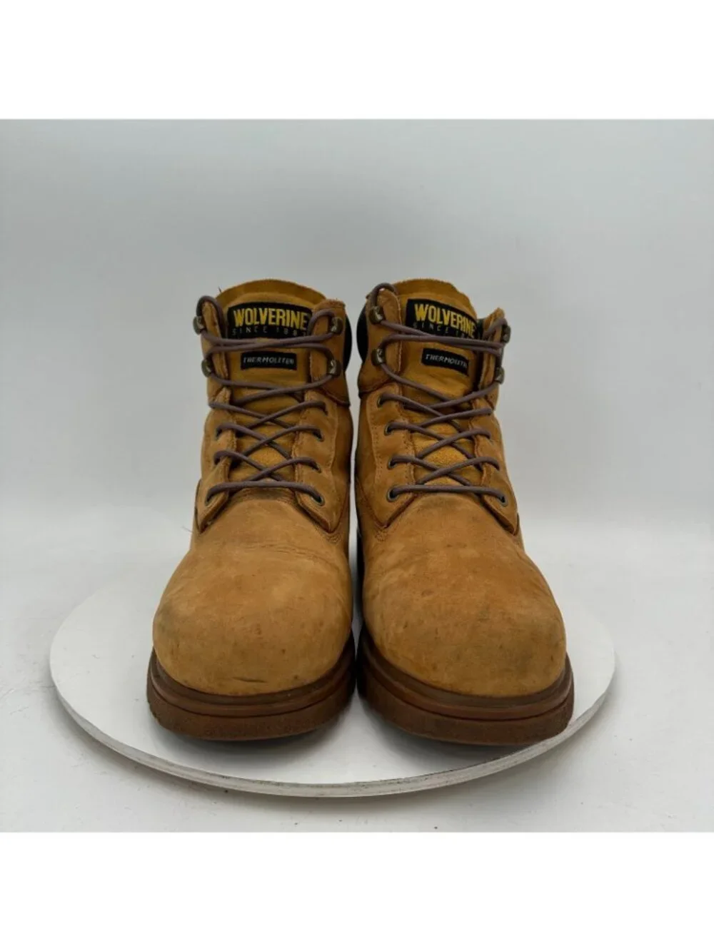 Wolverine Men Sz 9.5M W01038 Brown Cheyenne Leather Oil Slip Resistant Work Boot